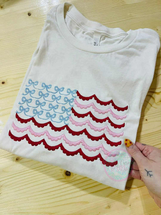 American Flag Bows Embroidered *CLOSES 5/18*
