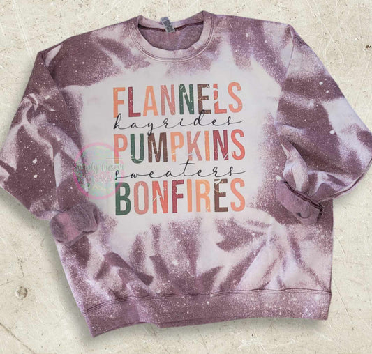 Fall Stuff Bleached Crewneck Sweatshirt