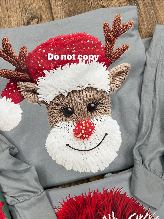 Realistic Yarn Reindeer
