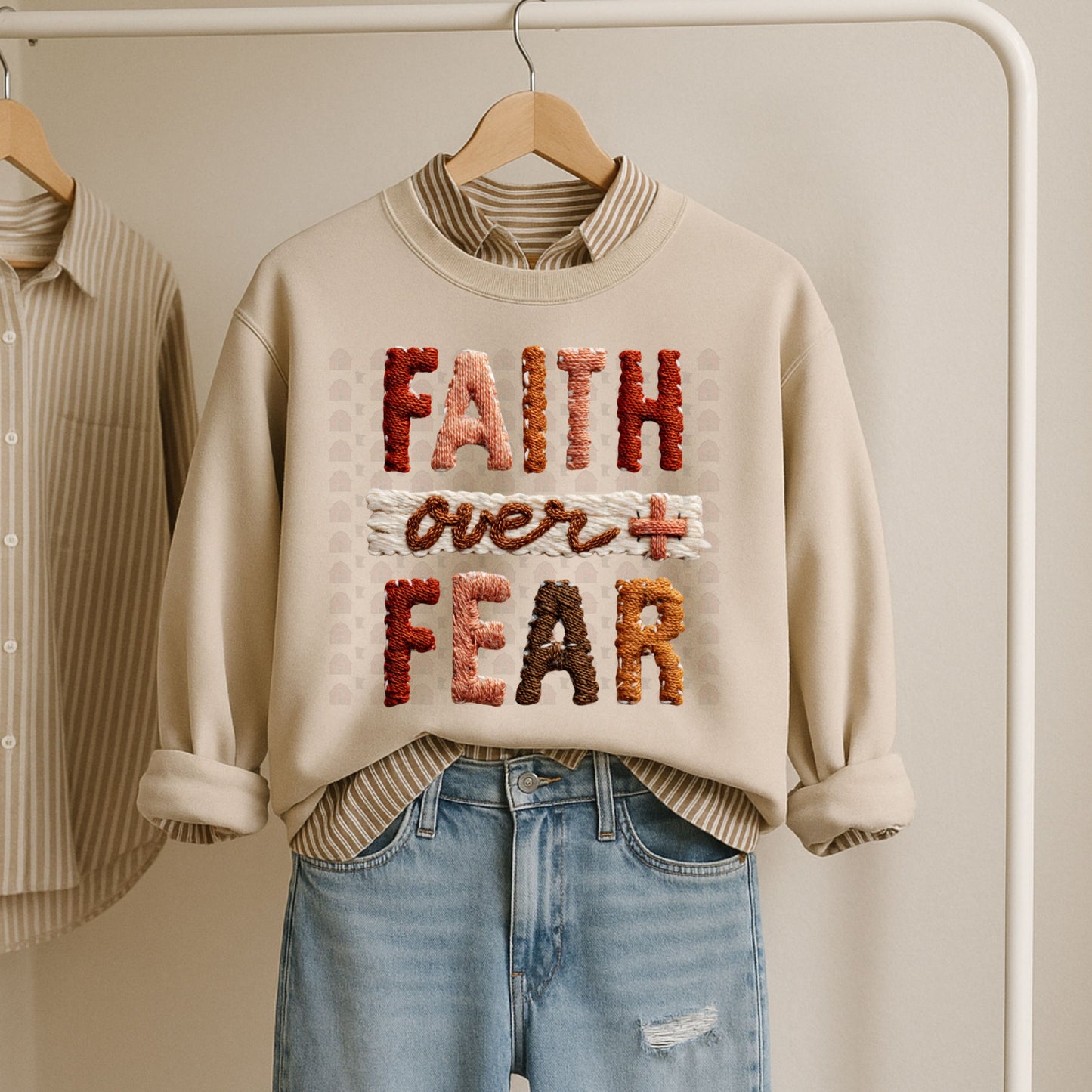 Faith Over Fear (faux yarn) *CLOSES 11/23*