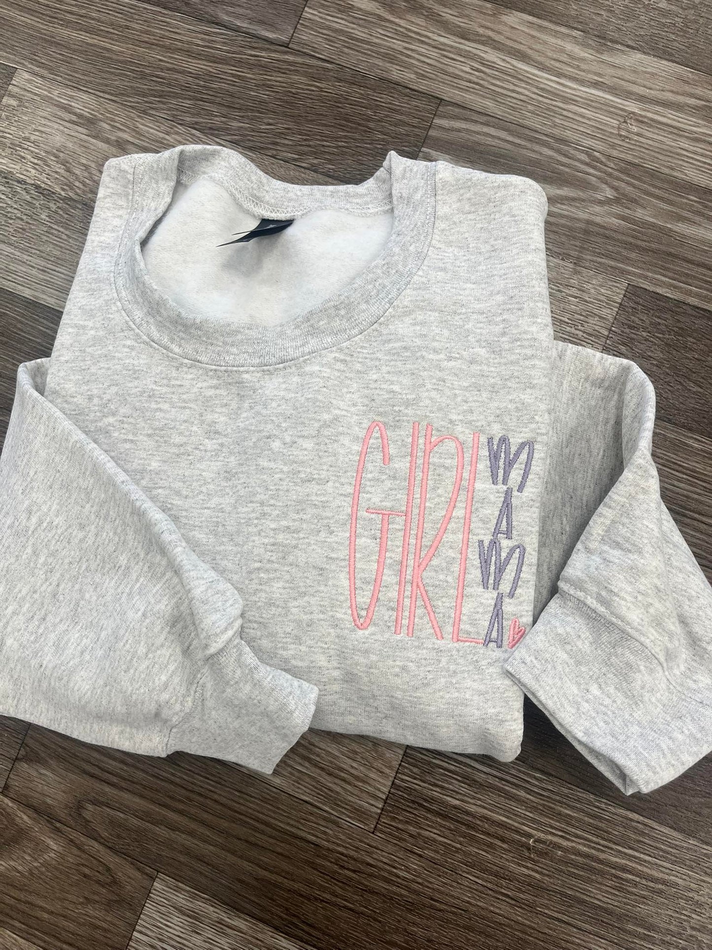 Girl Mama Embroidered Crewneck Sweatshirt *CLOSES MARCH 1*