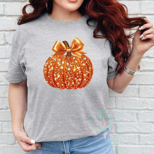 Sparkly Orange Pumpkin (faux sparkles!) *CLOSES 9/22*