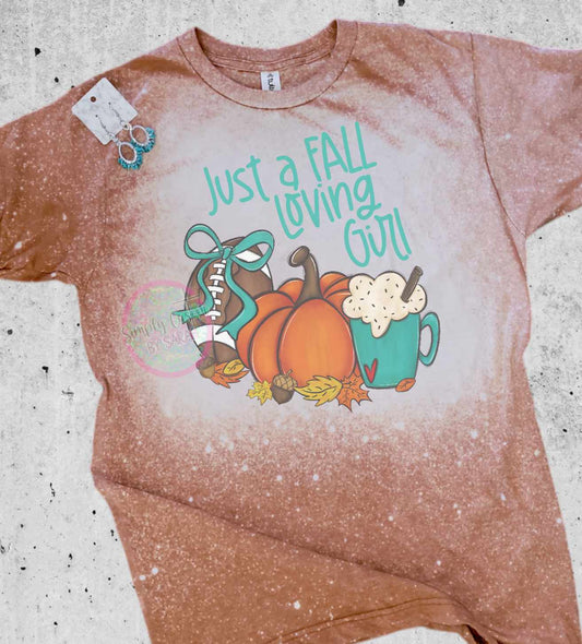 Just a Fall Loving Girl Bleached Tee *Closes Sunday 9/22