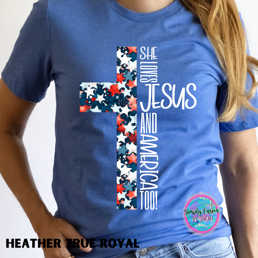 Loves Jesus and America Too Cross *CLOSES 6/16/24*