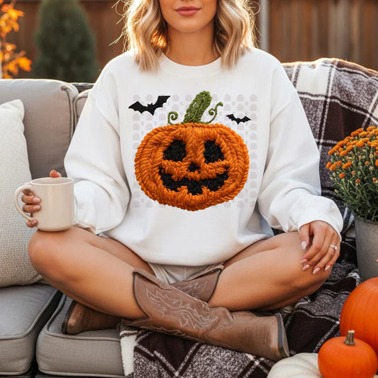 Realistic Yarn Jack O Lantern