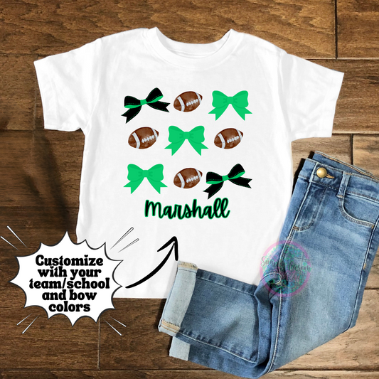 Marshall Football Bows (any team/colors can be done, please reach out for a custom!)