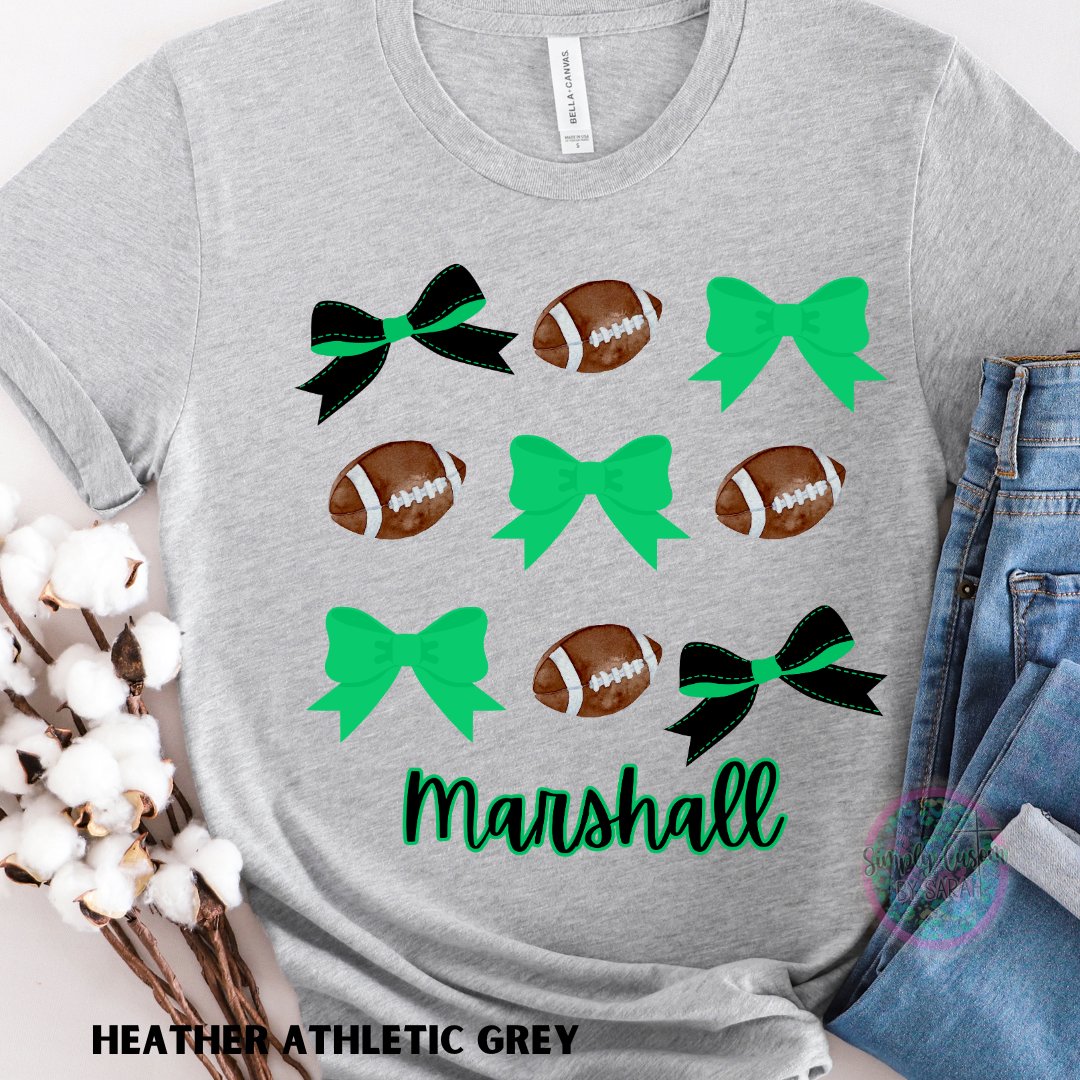 Marshall Football Bows (any team/colors can be done, please reach out for a custom!)