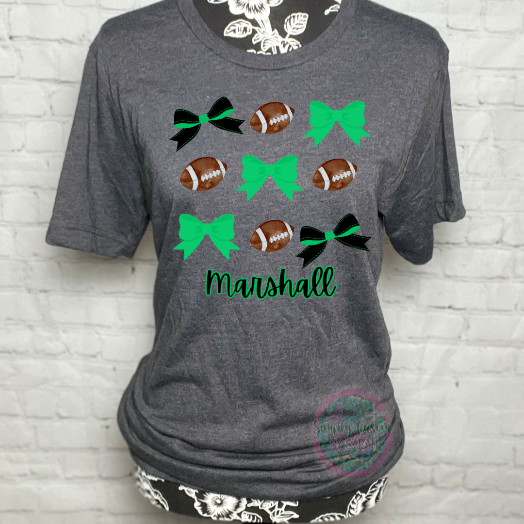 Marshall Football Bows (any team/colors can be done, please reach out for a custom!)