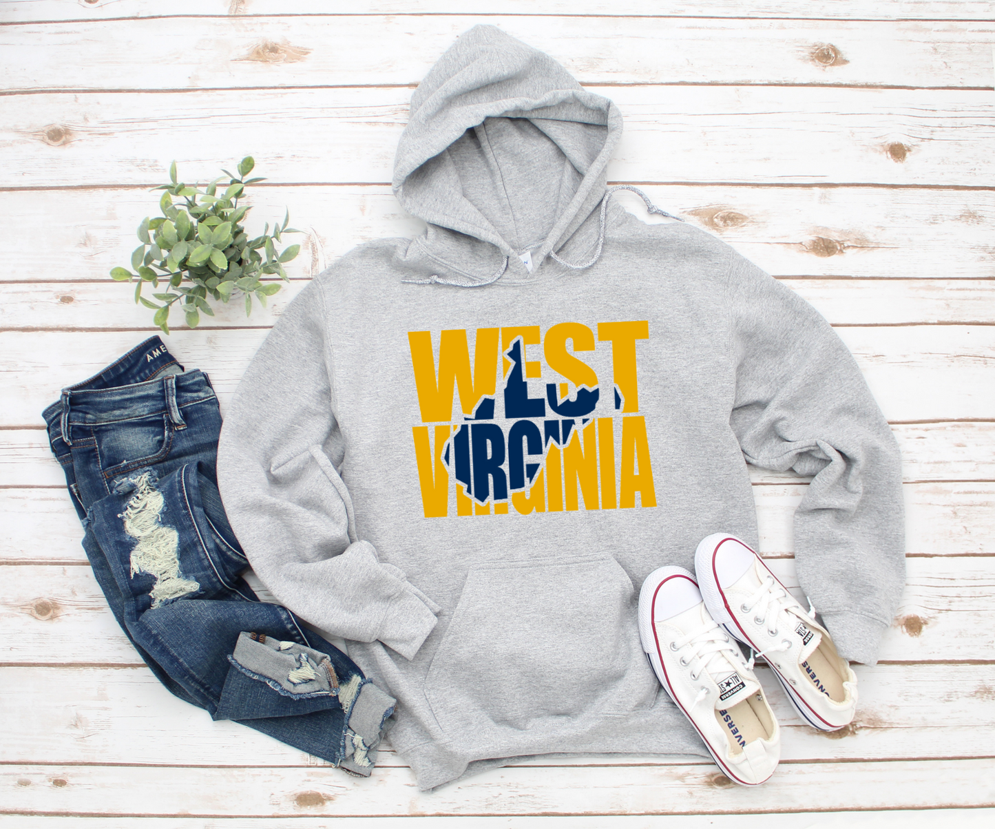 West Virginia Blue and Gold HOODIE