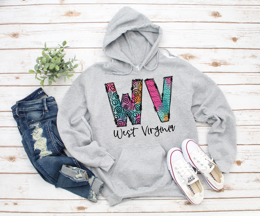 WV Swirly HOODIE